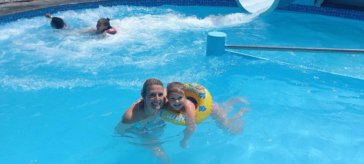 Water Slide action
